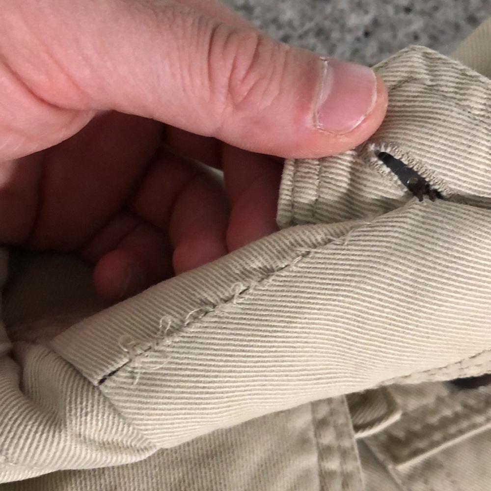 {Converse} Beige Button Down Jean Jacket - image 10